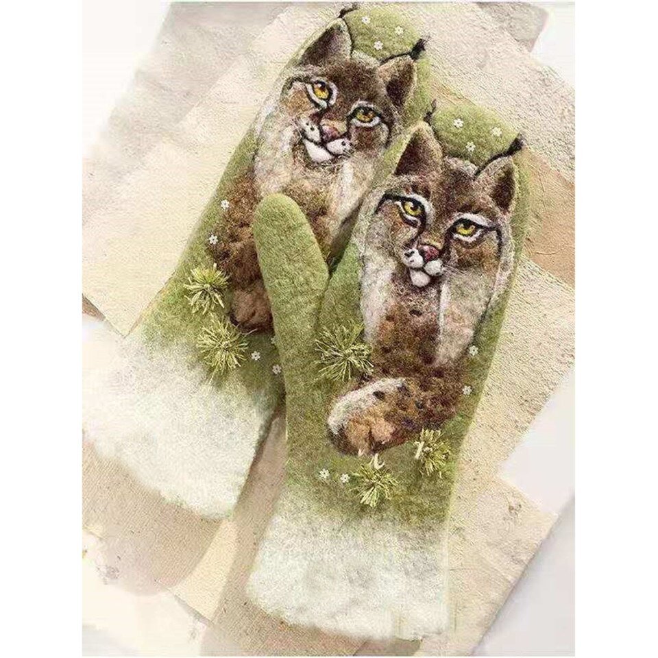 Gloves Cute Animal Print - Image 8