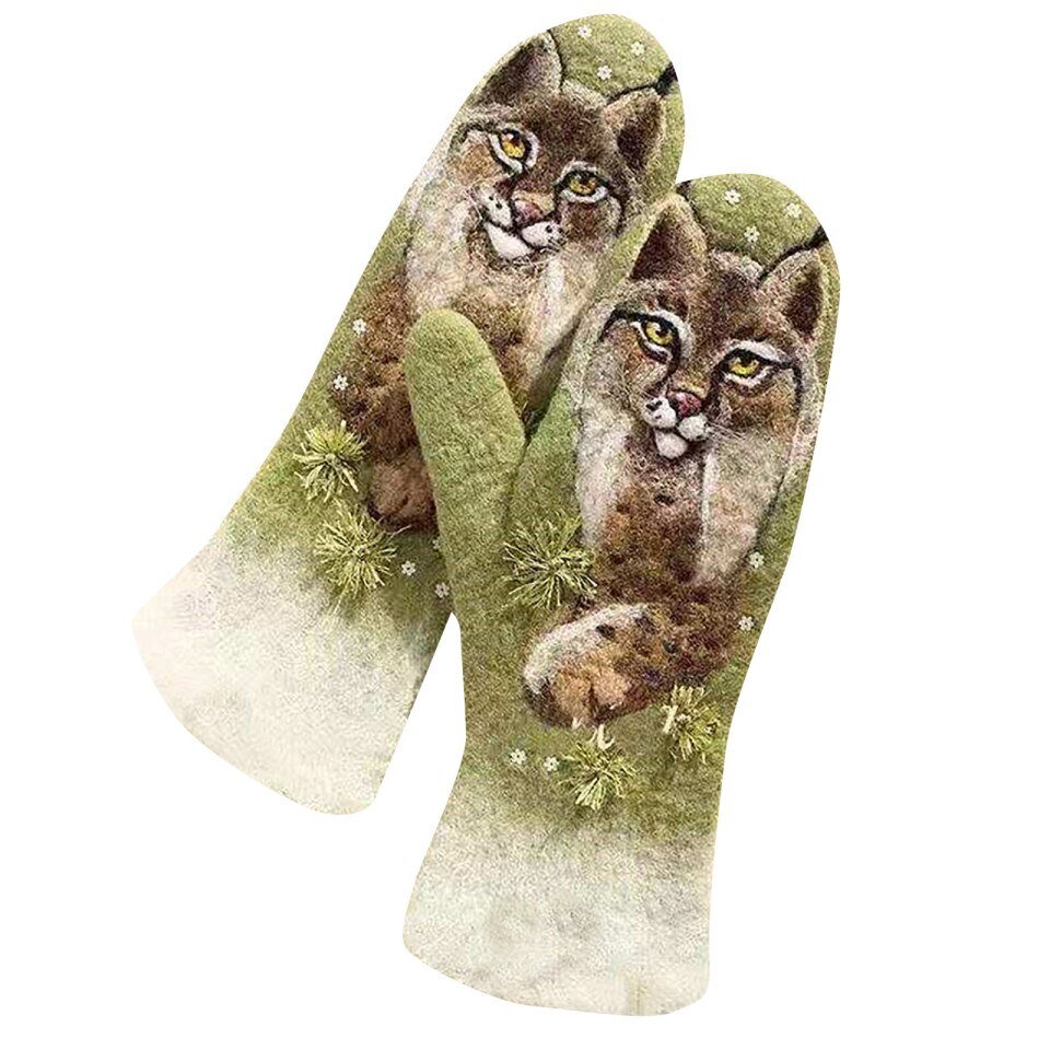 Gloves Cute Animal Print - Image 7
