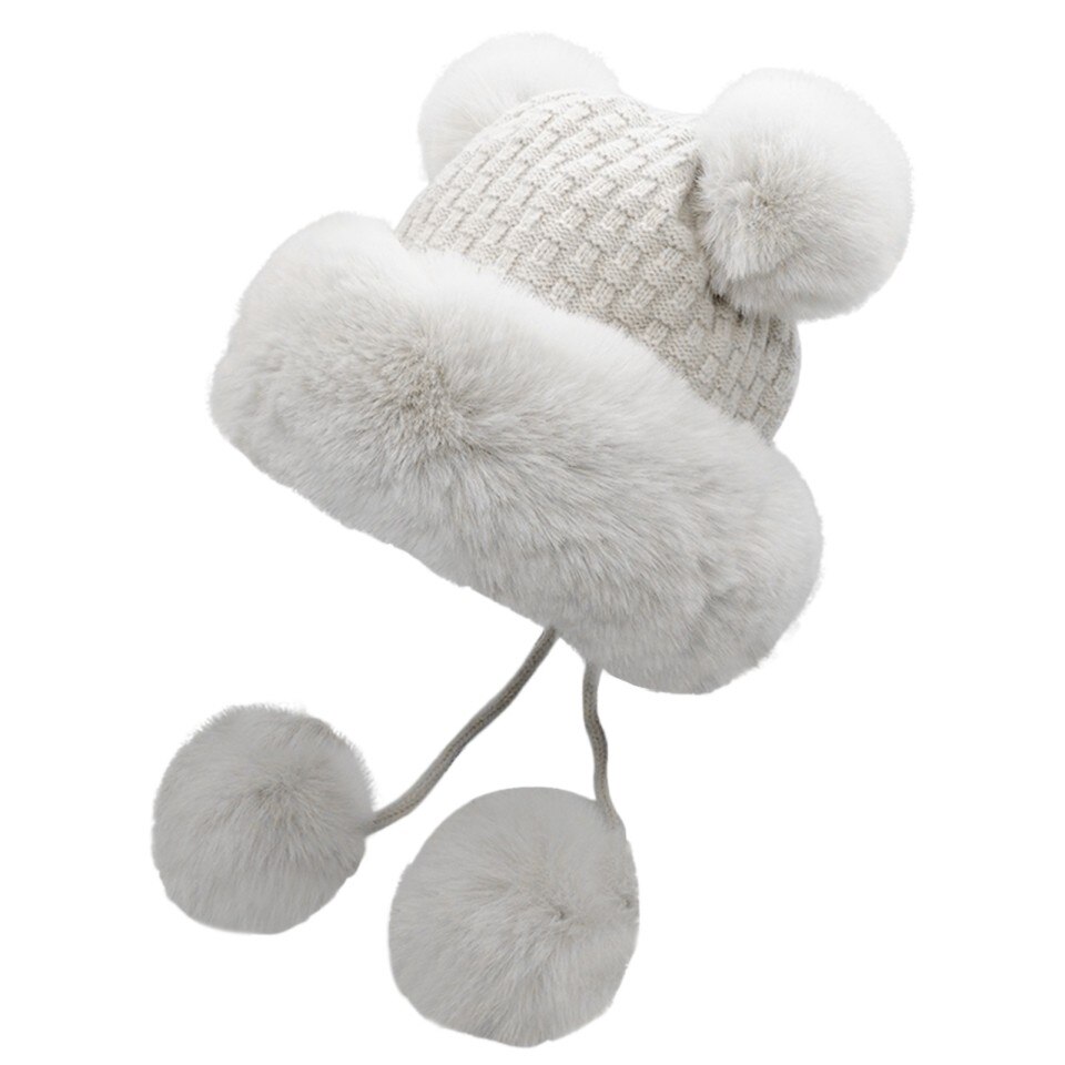 Beanie Hats ,Cute Snow Hat Warm Knit - Image 5