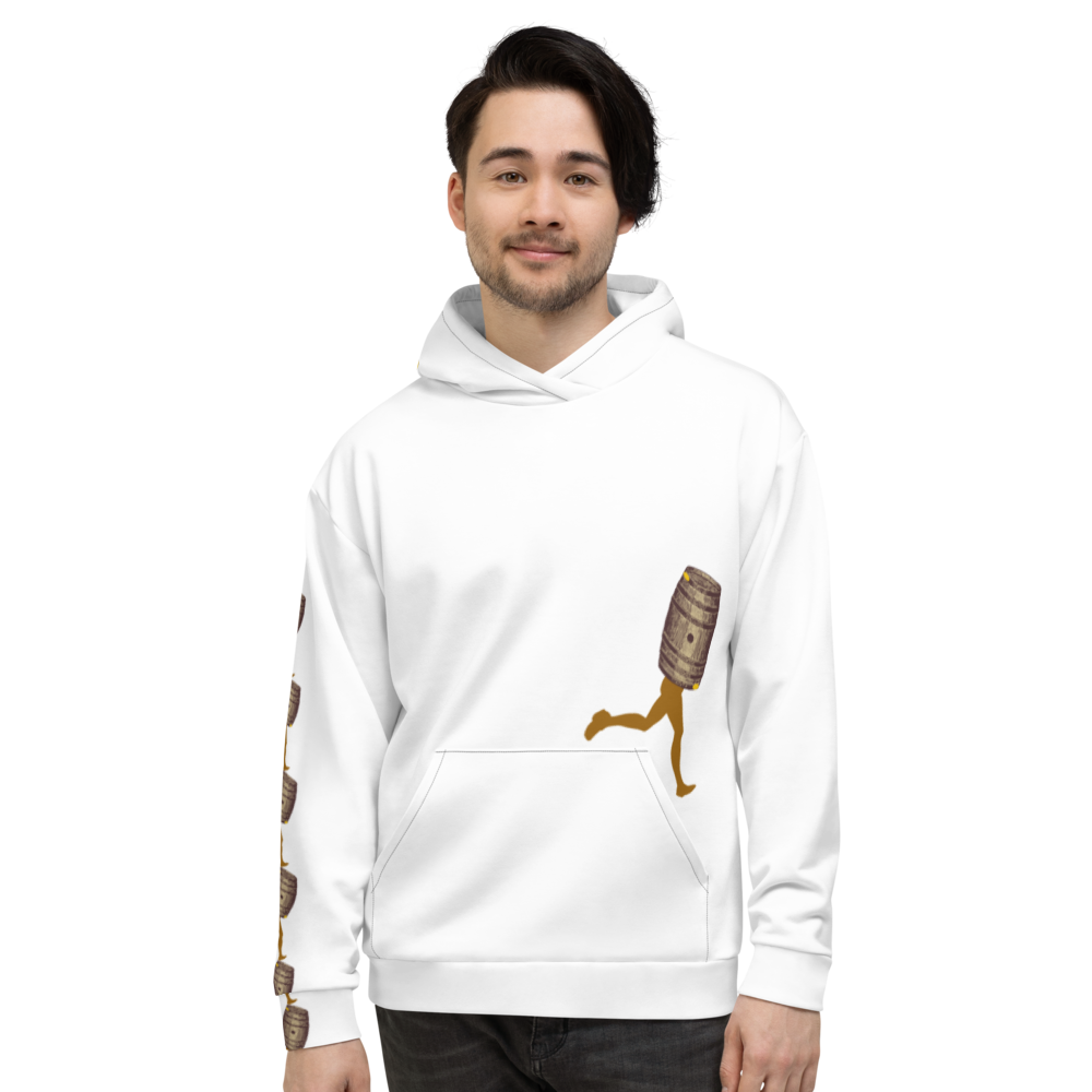 Hoodie Unisex,White,Bacchus - Image 8