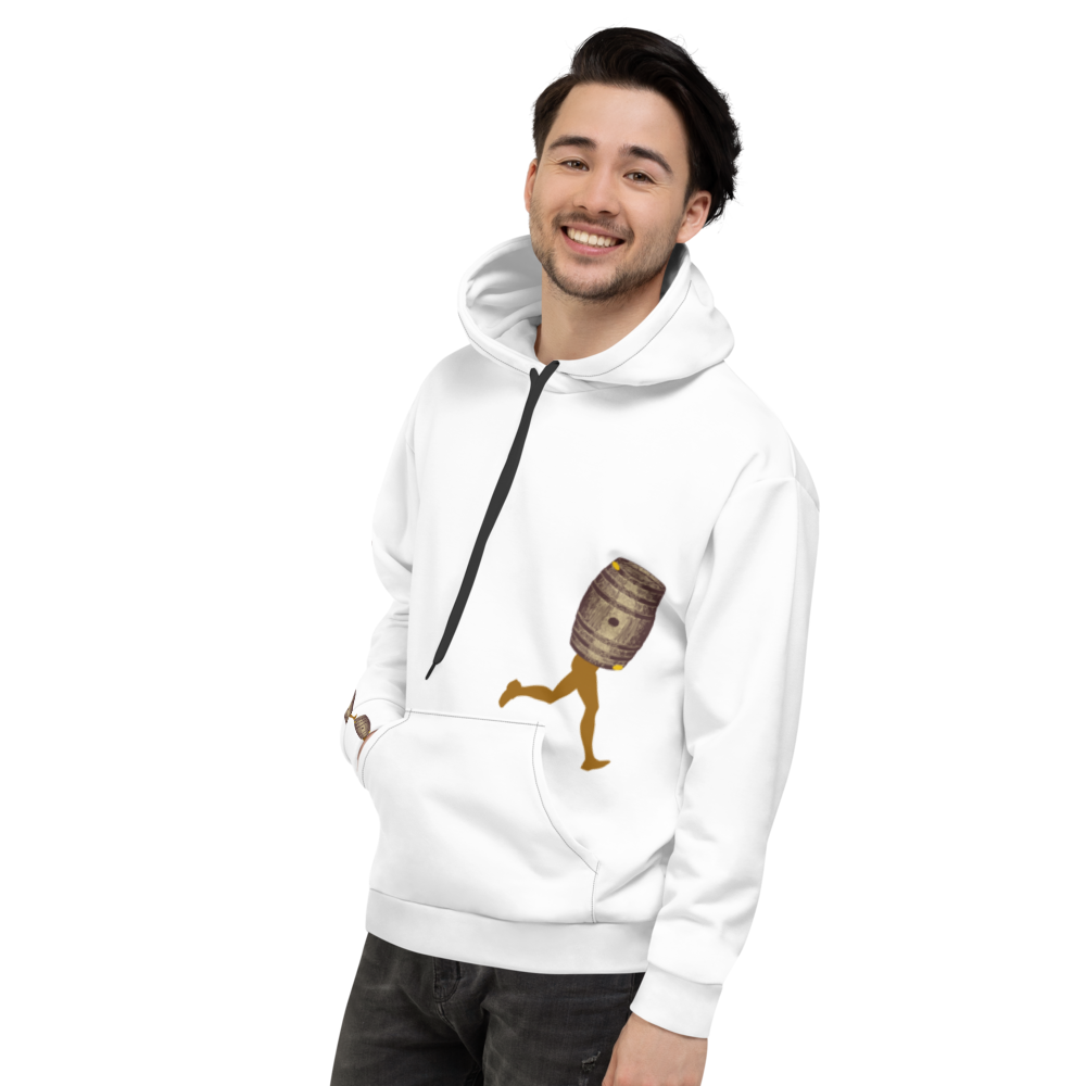 Hoodie Unisex,White,Bacchus - Image 10